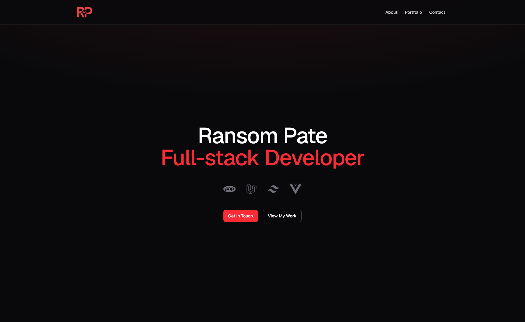 Personal Website Screenshot